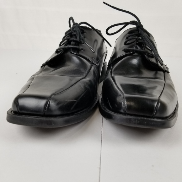 Stacy Adam\'s black leather bike toe lace u… main image 2